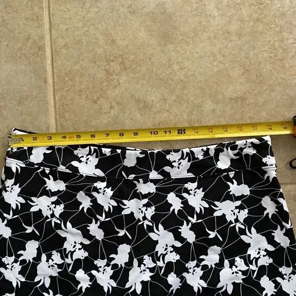 Skorts byTranquility by Colorado Clothing Black/White Floral  Size XL - Picture 5 of 8